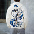 Unisex Graphic Streetwear Vintage Zipper Cardigan Plush Hoodie