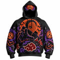 Halloween Anime-Print Hoodie