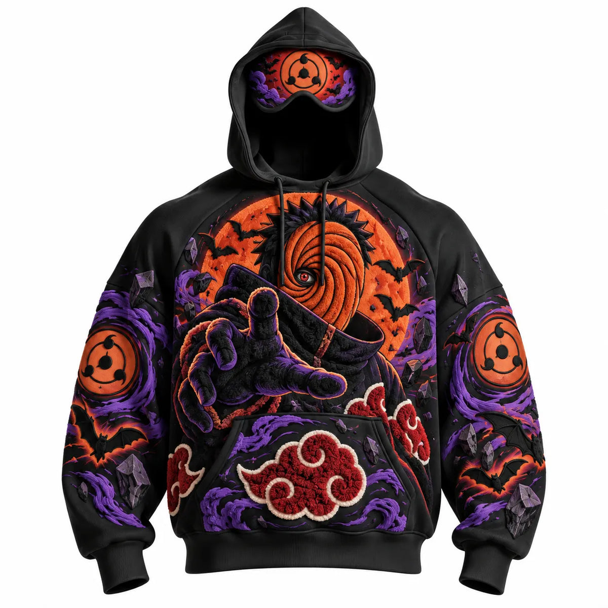 Halloween Anime-Print Hoodie