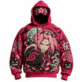 Halloween Anime-Print Hoodie