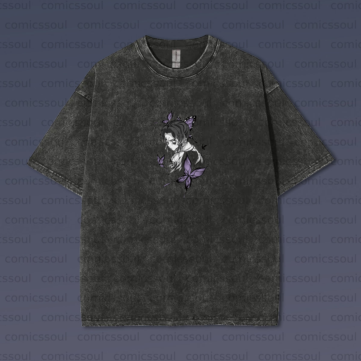 Vintage 3D Direct Inkjet Printed Washed Unisex T-Shirt