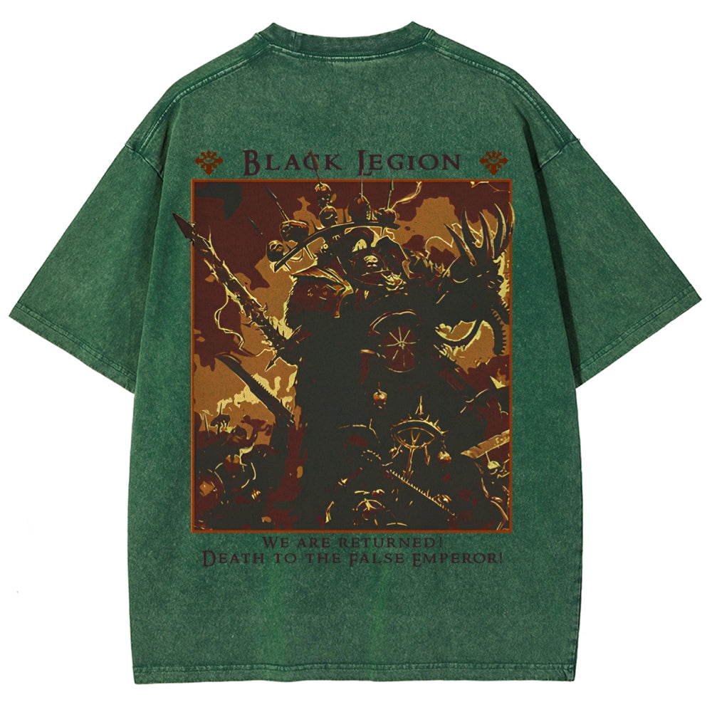 Vintage Casual Washed T-Shirt 丨WH40K