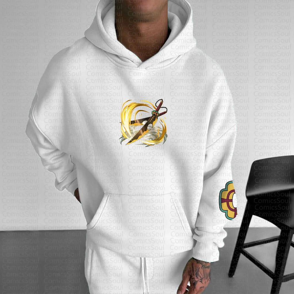 Unisex Anime Graphic Streetwear Vintage Hoodie丨Comicssoul