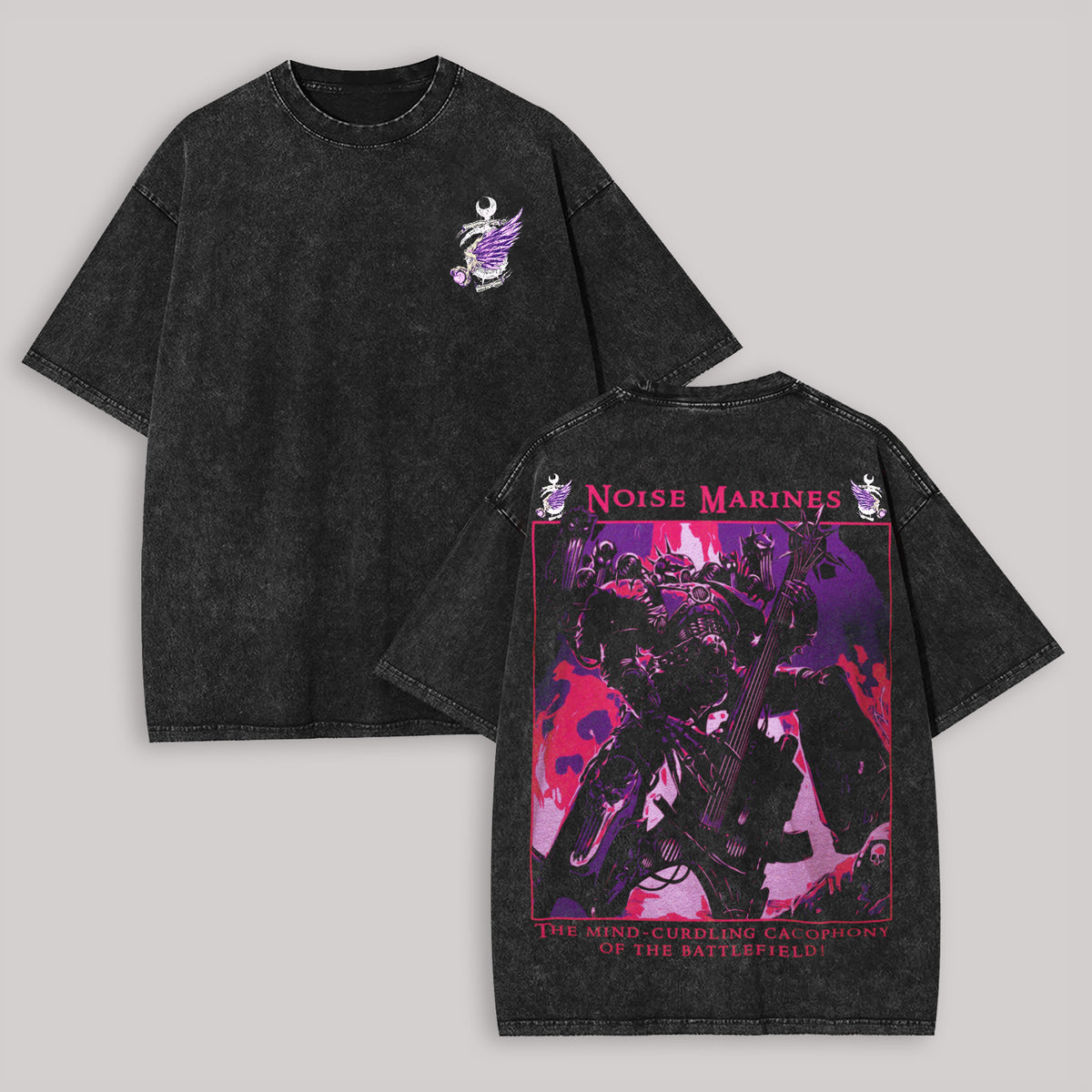 Noise Marines Printed Unisex Washed T-Shirt