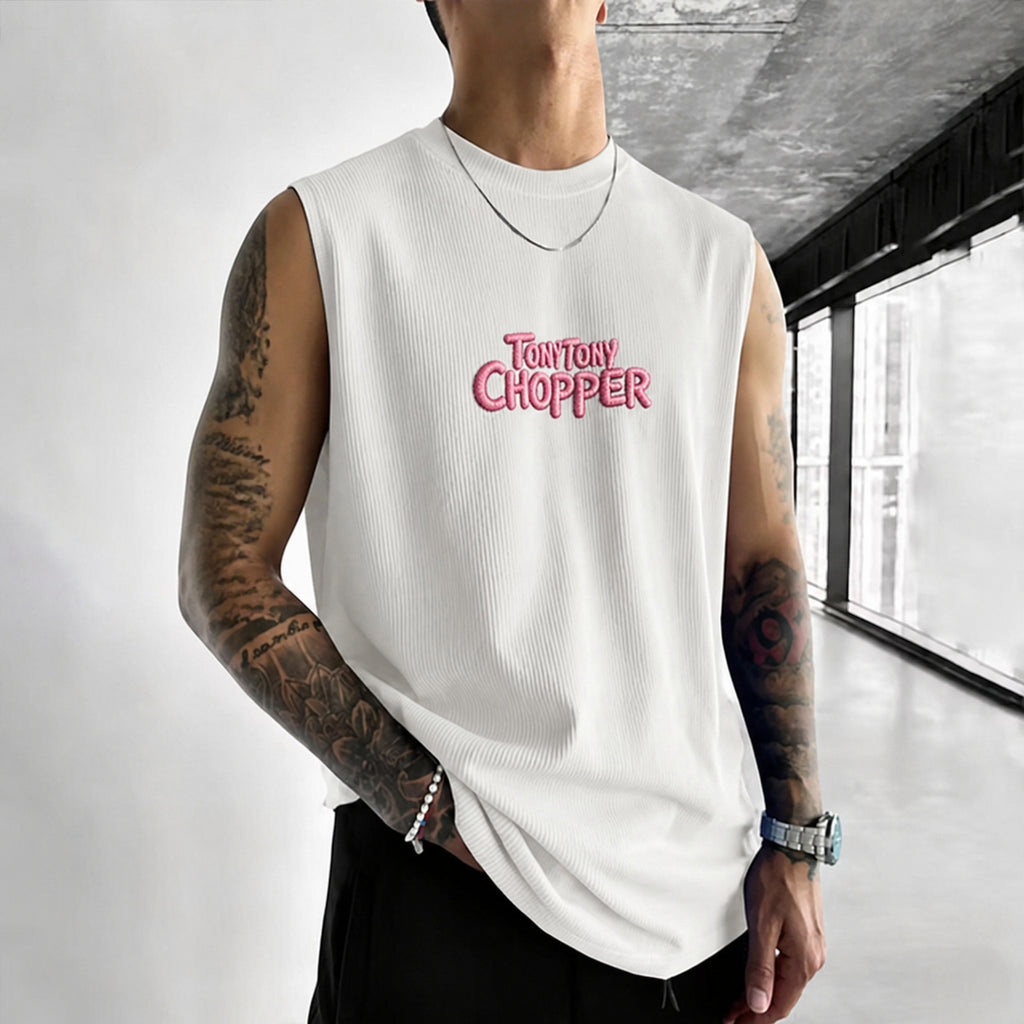 Unisex Anime-print Tank Top