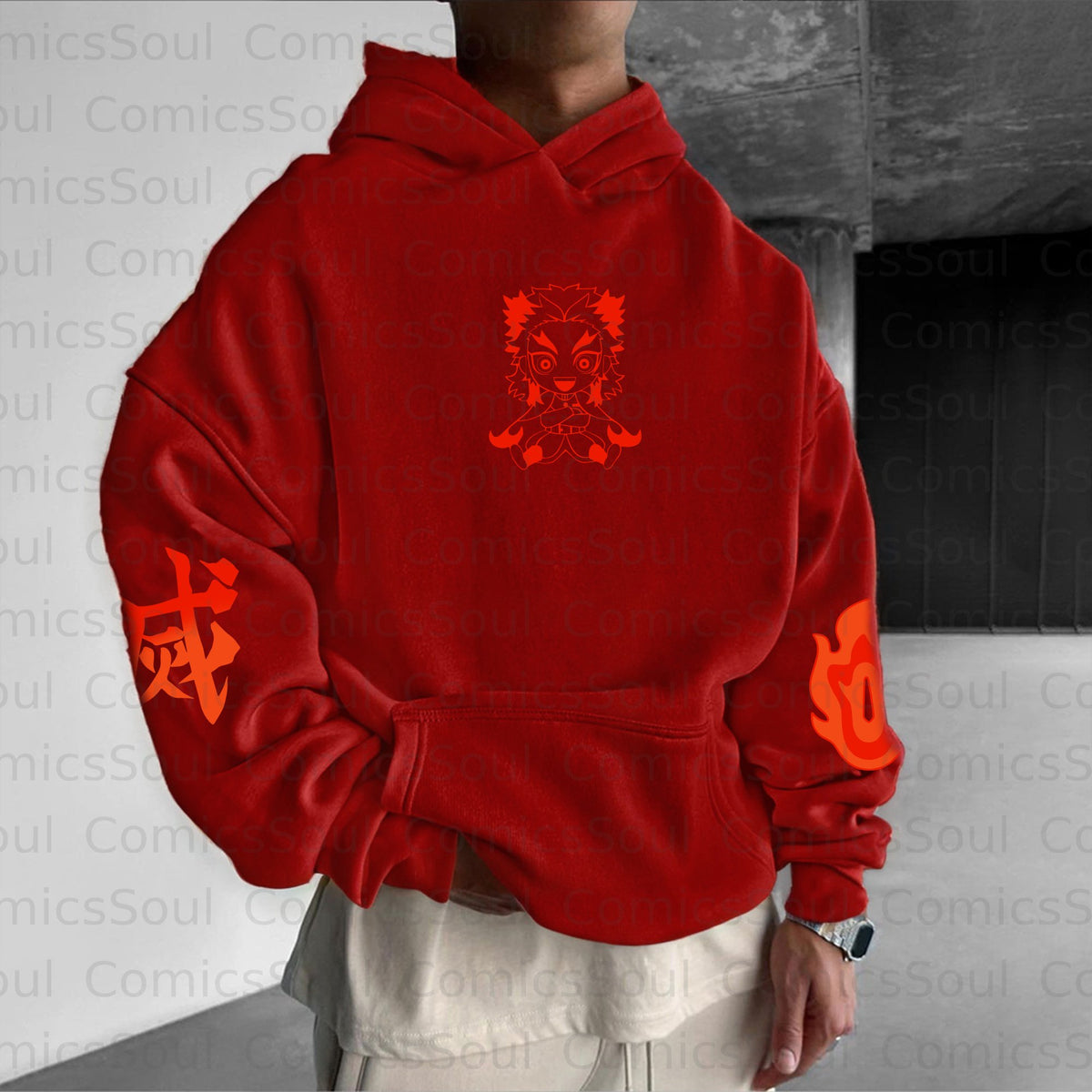 Unisex Halloween Anime Graphic Streetwear Vintage Hoodie