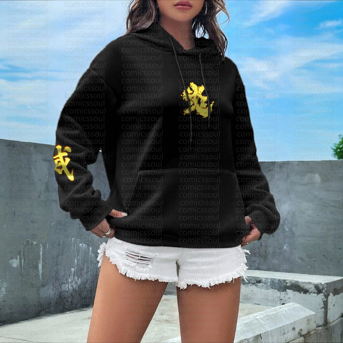 Unisex Anime Graphic Streetwear Vintage Hoodie丨Comicssoul