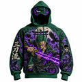 Halloween Anime-Print Hoodie