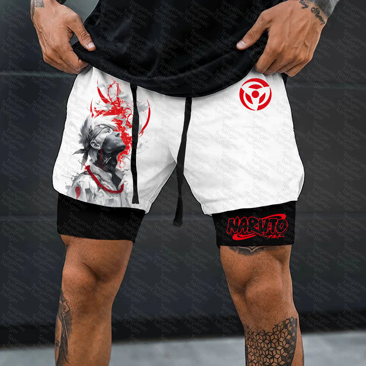 Unisex Naruto Anime Graphic Streetwear Shorts