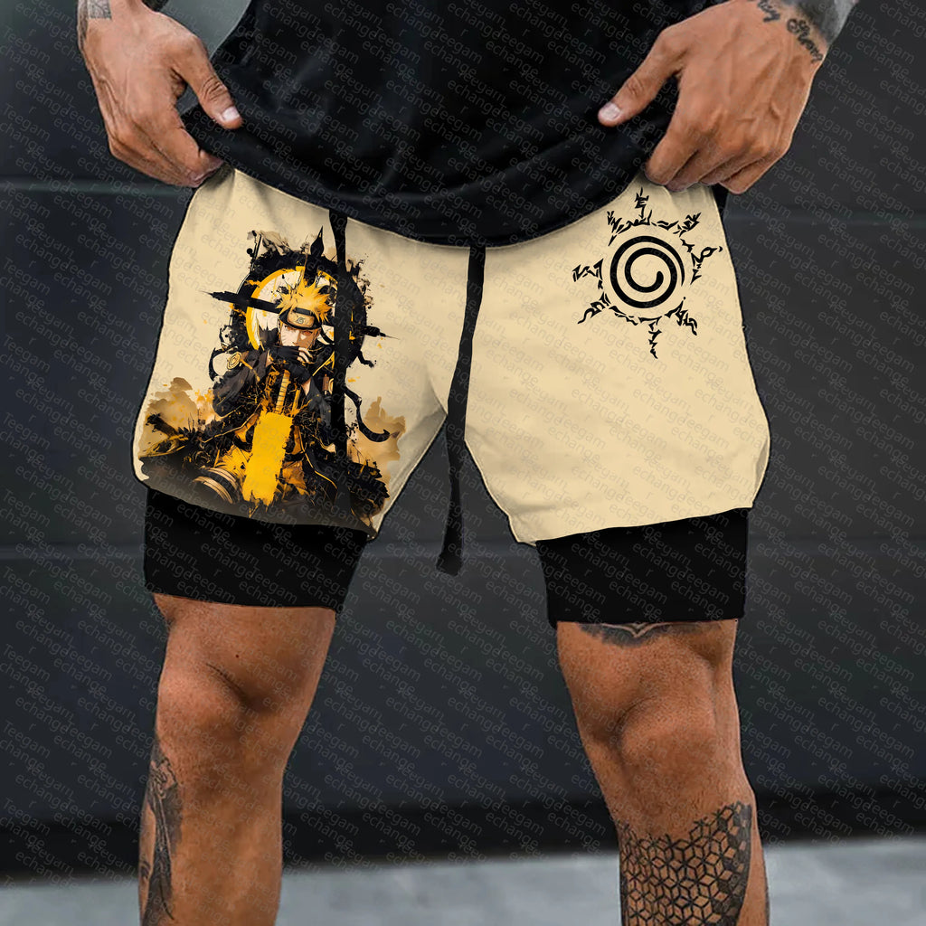 Unisex Naruto Anime Graphic Streetwear Shorts