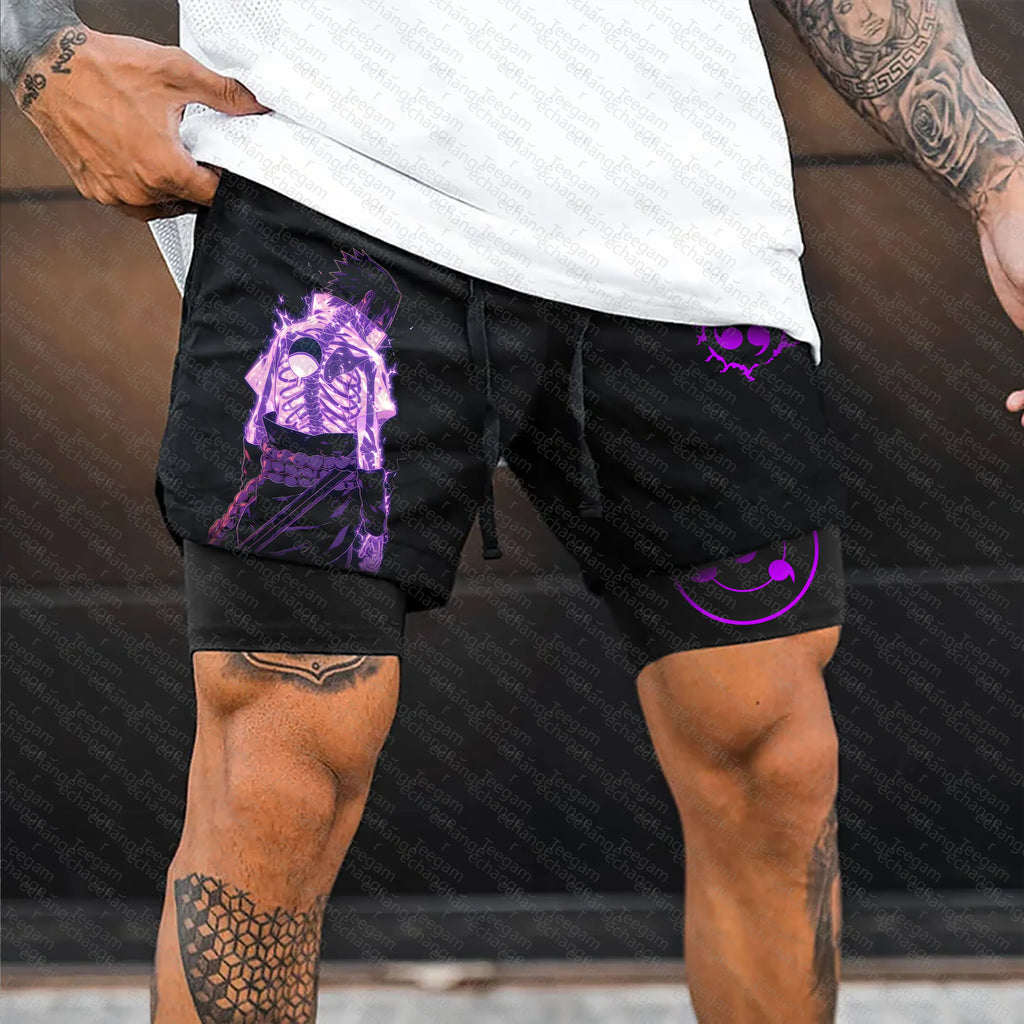 Unisex Naruto Anime Graphic Streetwear Shorts