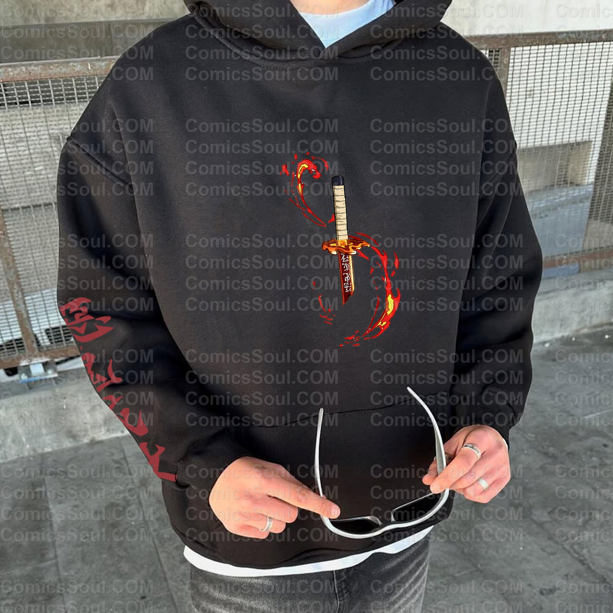 Unisex Anime Graphic Streetwear Vintage Hoodie| KNY