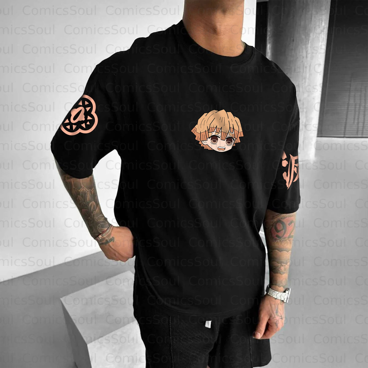 Unisex Anime Halloween Inspired Vintage T-Shirt