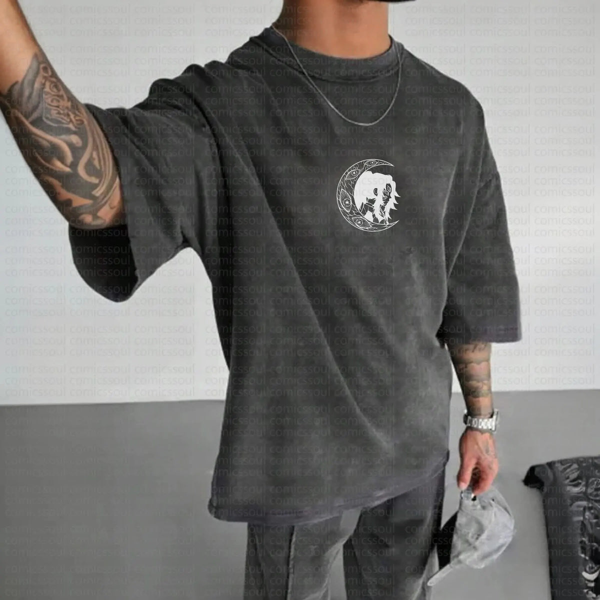 Unisex Anime Inspired Vintage Washed T-Shirt丨Comicssoul
