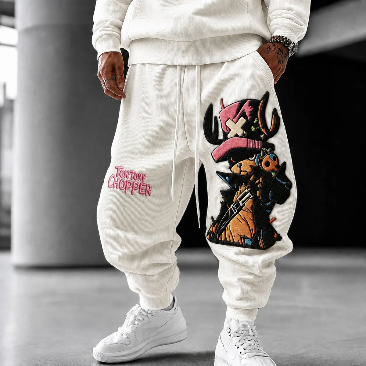 Unisex Anime-print Trousers