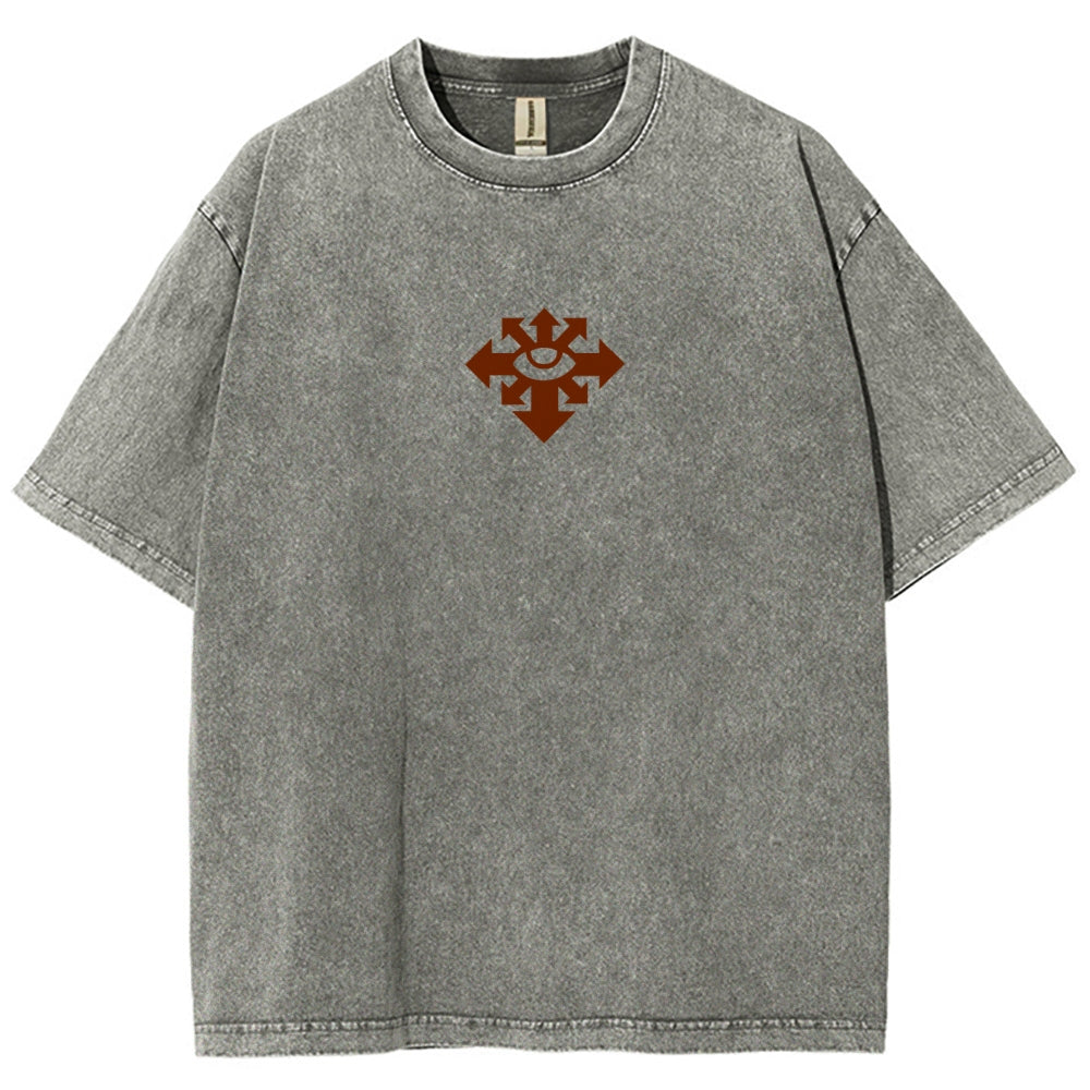 Vintage Casual Washed T-Shirt 丨WH40K