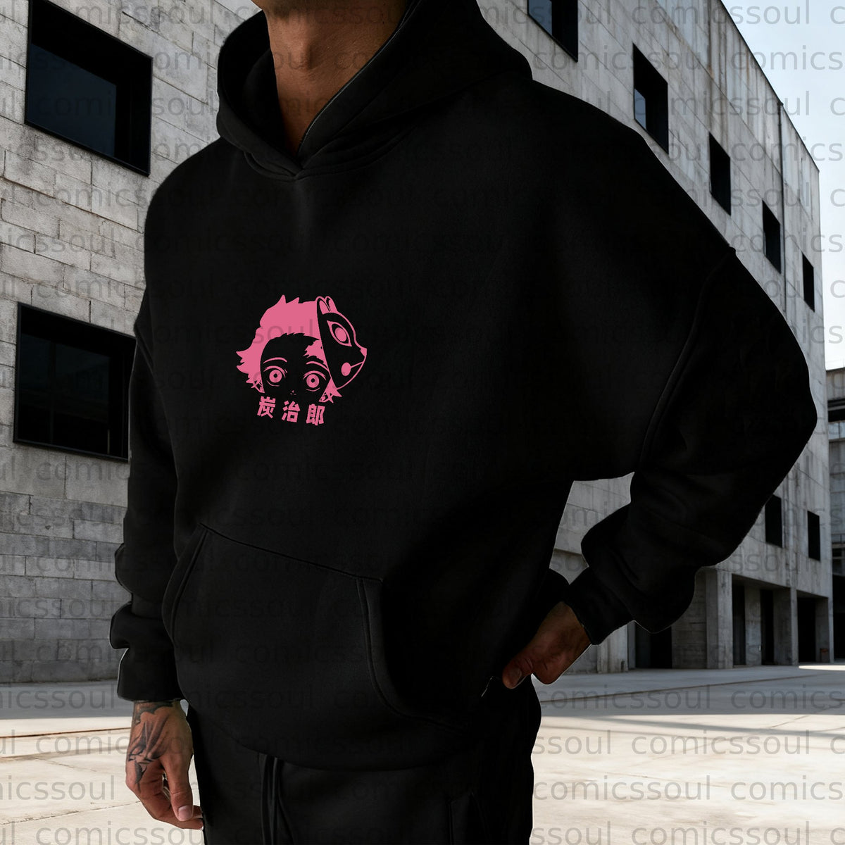 Unisex Anime Graphic Streetwear Wintage Plush Hoodie