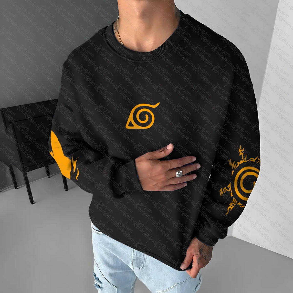 Unisex Naruto Anime Graphic Streetwear Sweatshirt