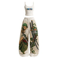 Women's Anime-Print Camisole And Pants Set