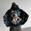 Color-blocked Plush Hoodie