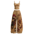 Women's Anime-Print Camisole And Pants Set