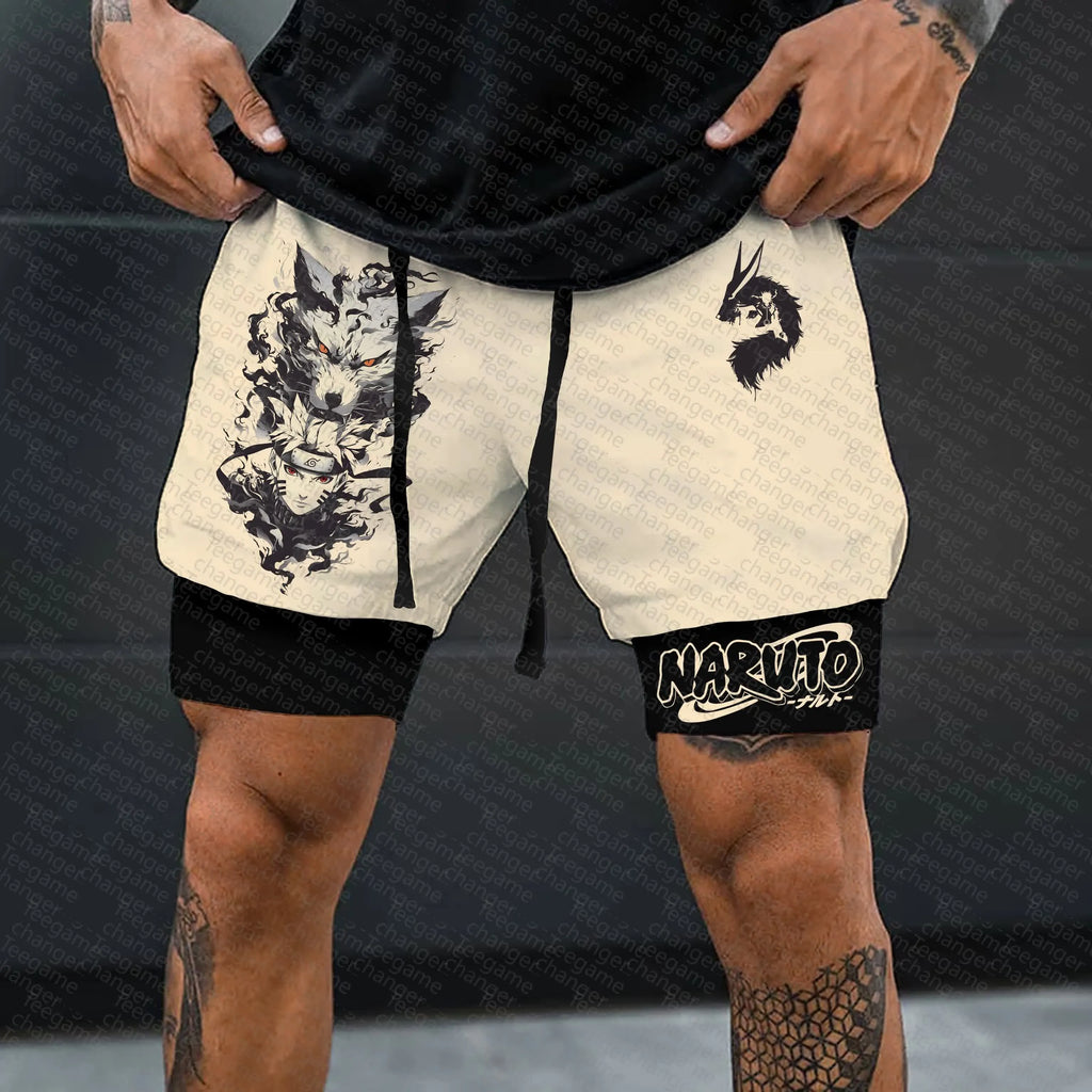 Unisex Naruto Anime Graphic Streetwear Shorts