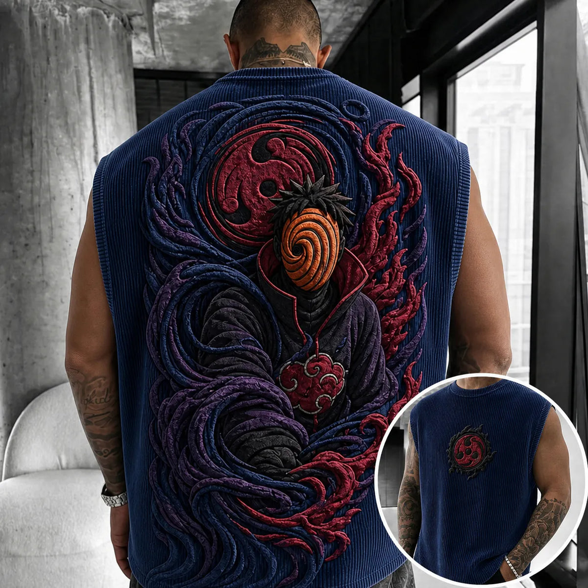 Unisex Anime-print Tank Top