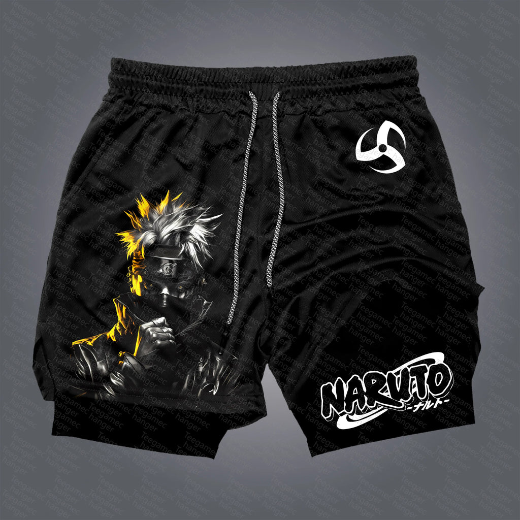 Unisex Naruto Anime Graphic Streetwear Shorts