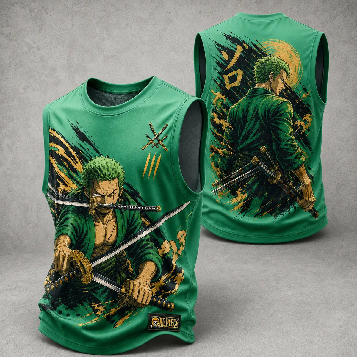 Pirate Crew Graphic Crew-Neck Tank Top