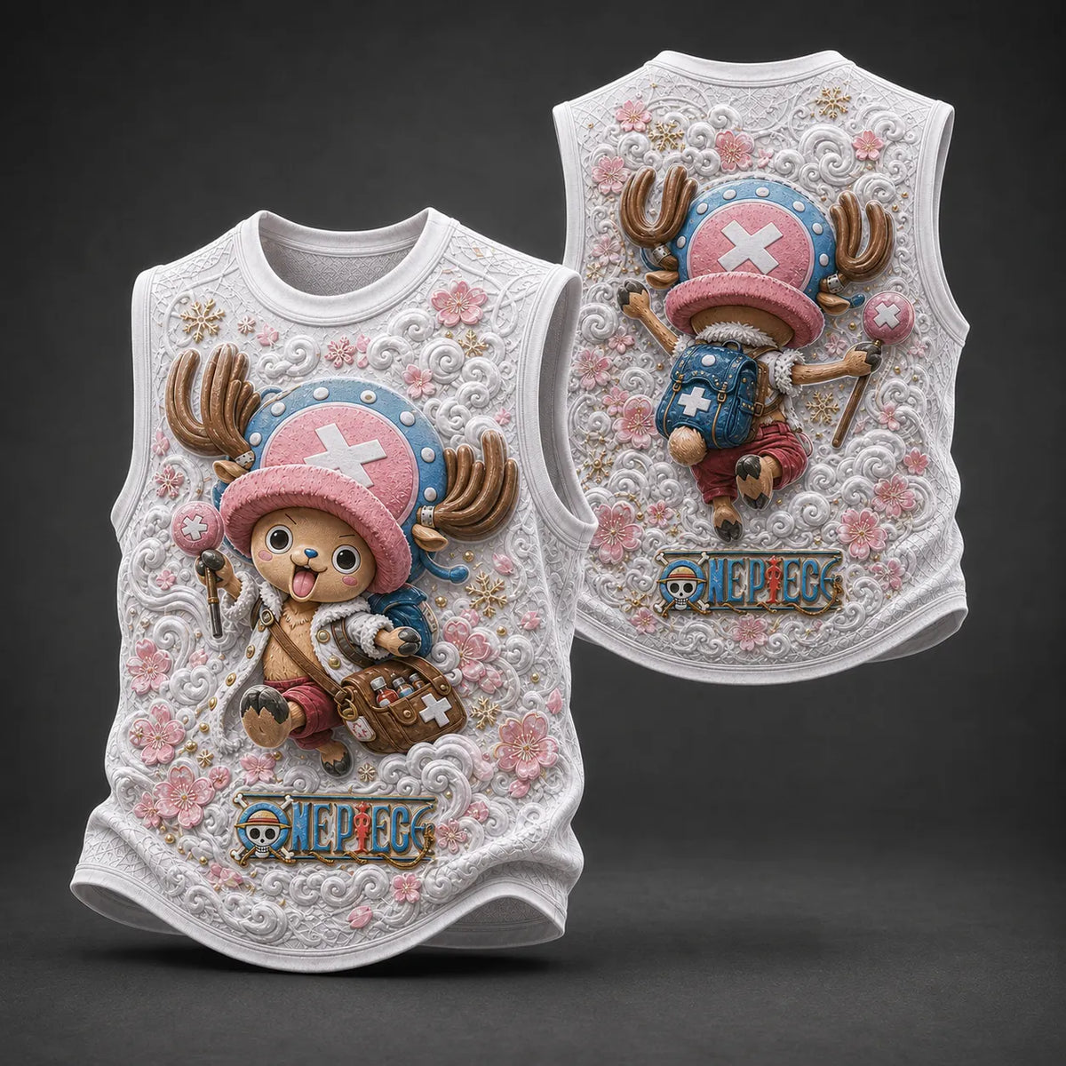 Pirate Crew Graphic Crew-Neck Tank Top