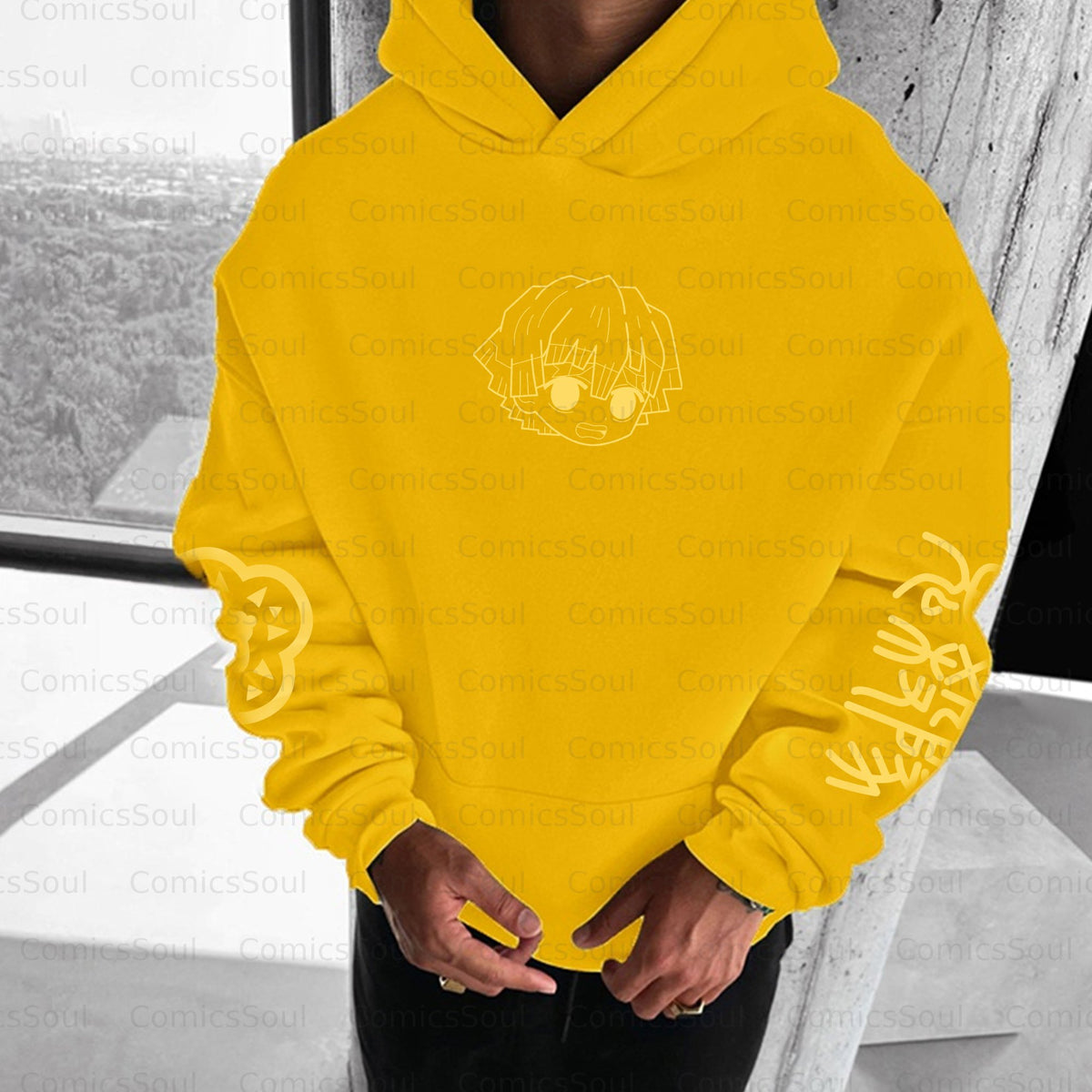 Unisex Anime Graphic Streetwear Vintage Hoodie