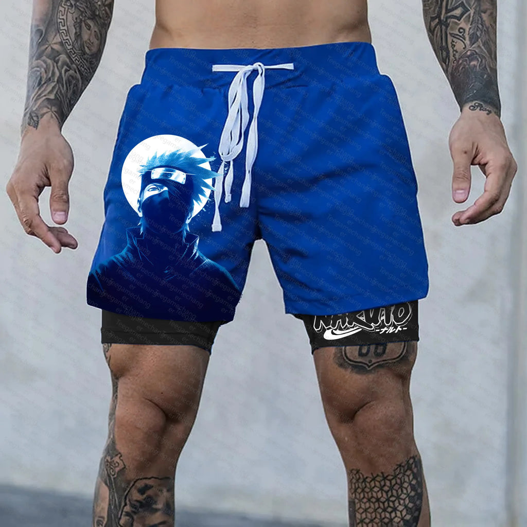 Unisex Naruto Anime Graphic Streetwear Shorts