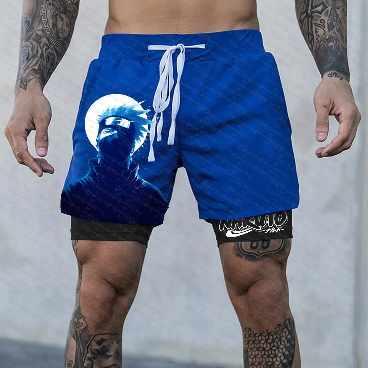 Unisex Naruto Anime Graphic Streetwear Shorts
