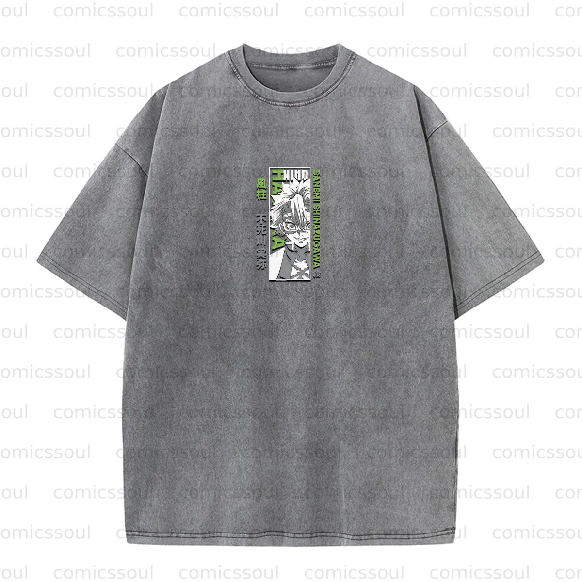 Vintage 3D Direct Inkjet Printed Washed Unisex T-Shirt