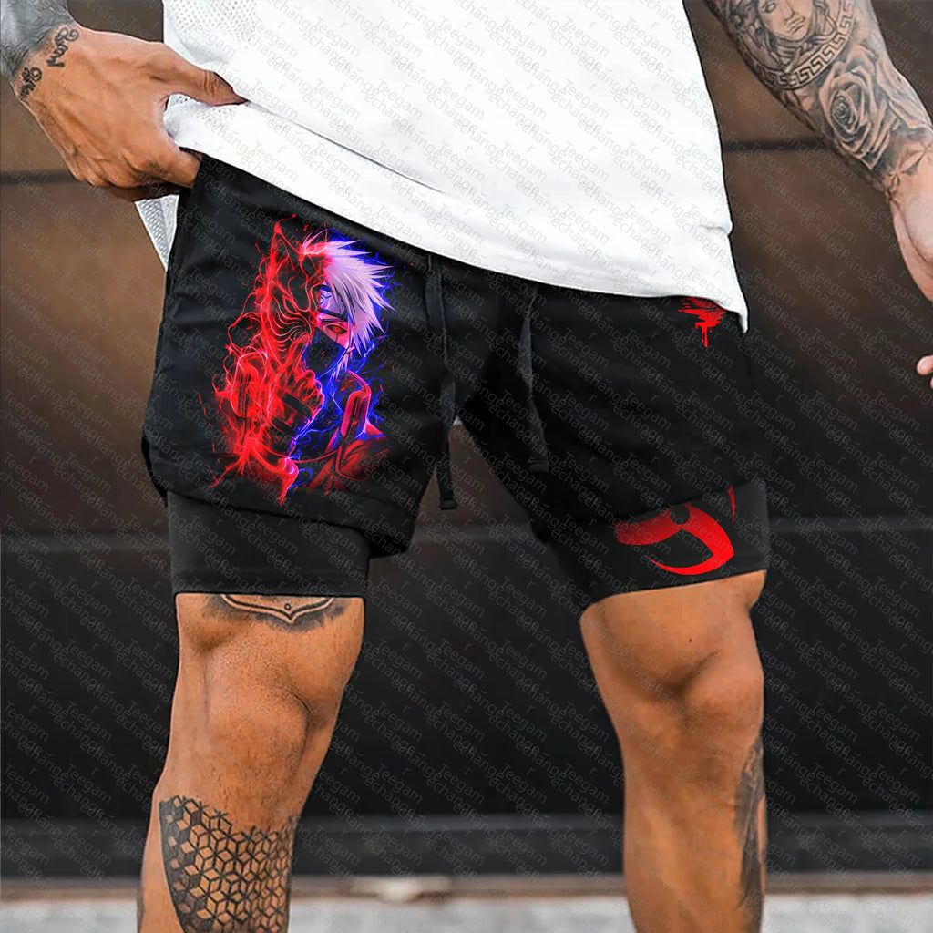 Unisex Naruto Anime Graphic Streetwear Shorts