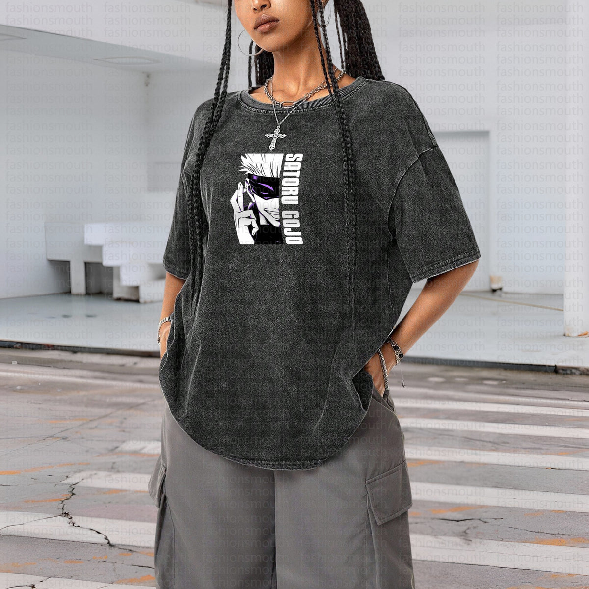"Comicssoul" Anime Vintage High Quality Washed T-Shirt