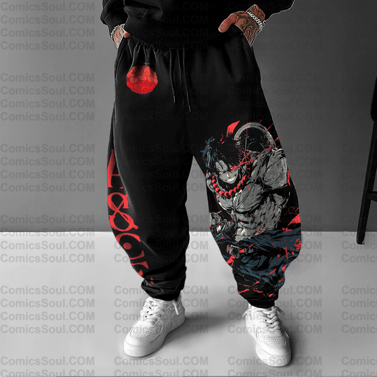 Unisex Anime Printed Gift Oversized Regular Athletic Pants