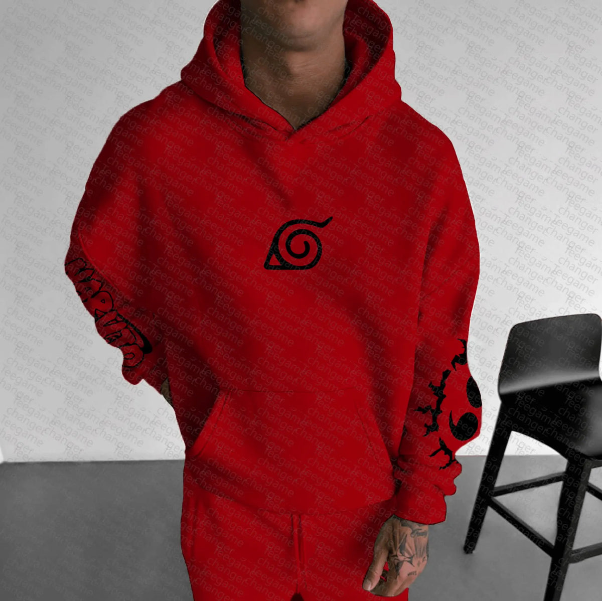 Unisex Naruto Anime Graphic Streetwear Hoodie