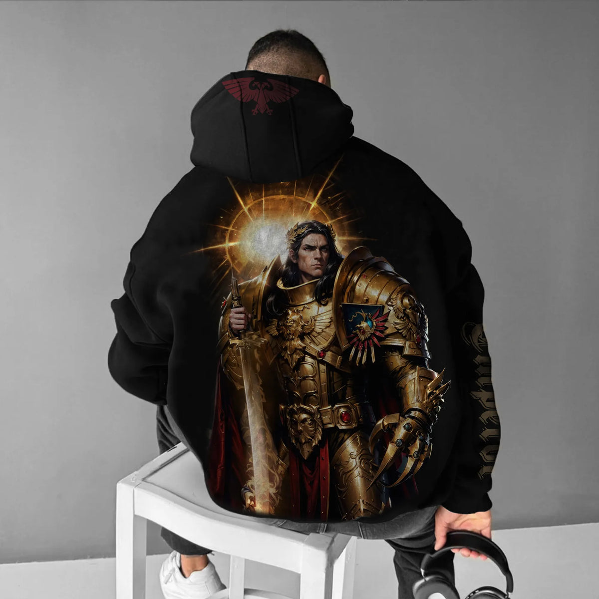 Emperor Of Mankind of WH40K Art Streetwear Vintage Hoodie
