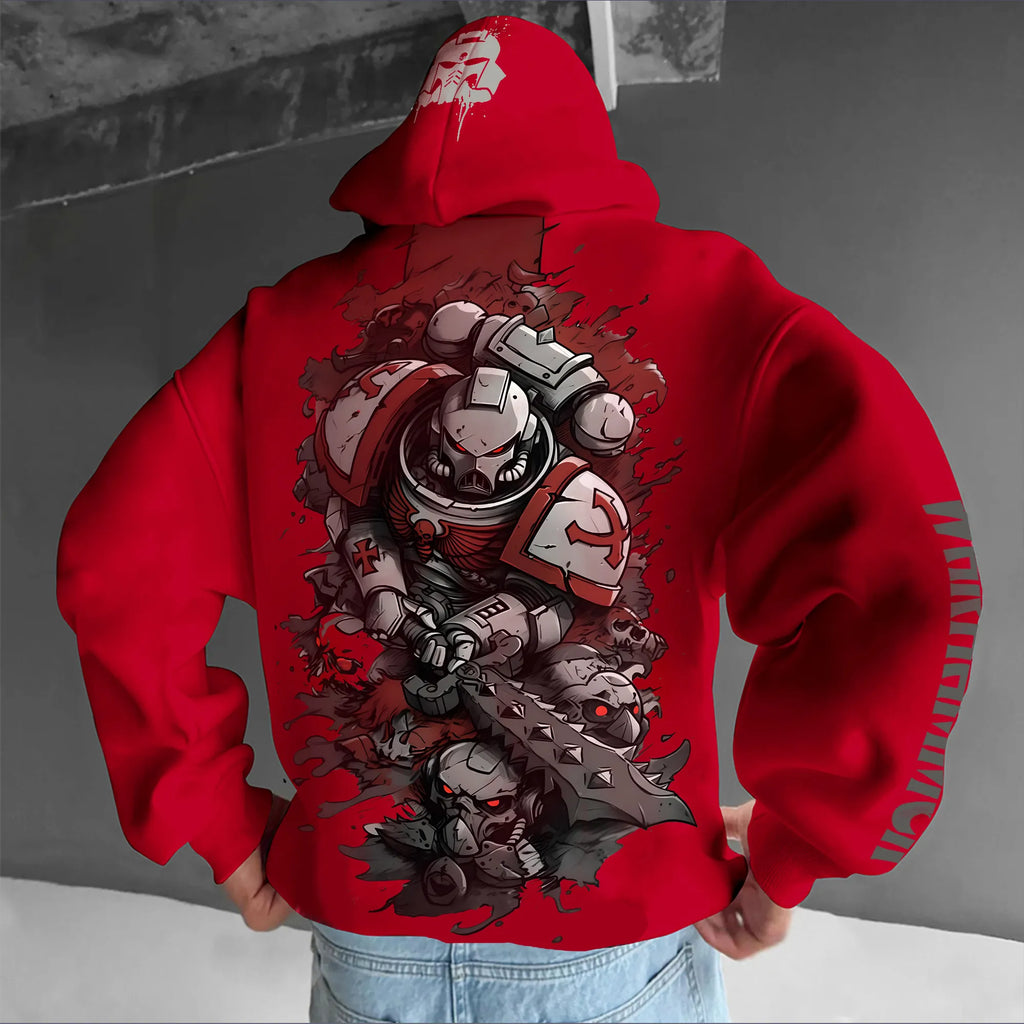 Unisex Game Graphic Streetwear Vintage Hoodie丨WH40K