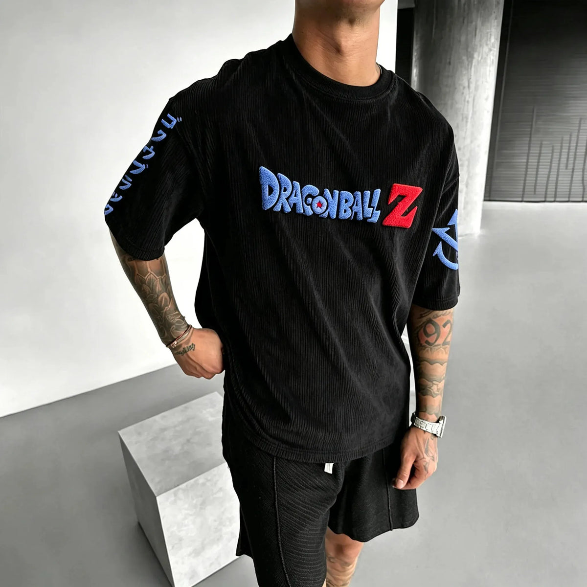 Unisex Anime Inspired Vintage Corduroy T-Shirt