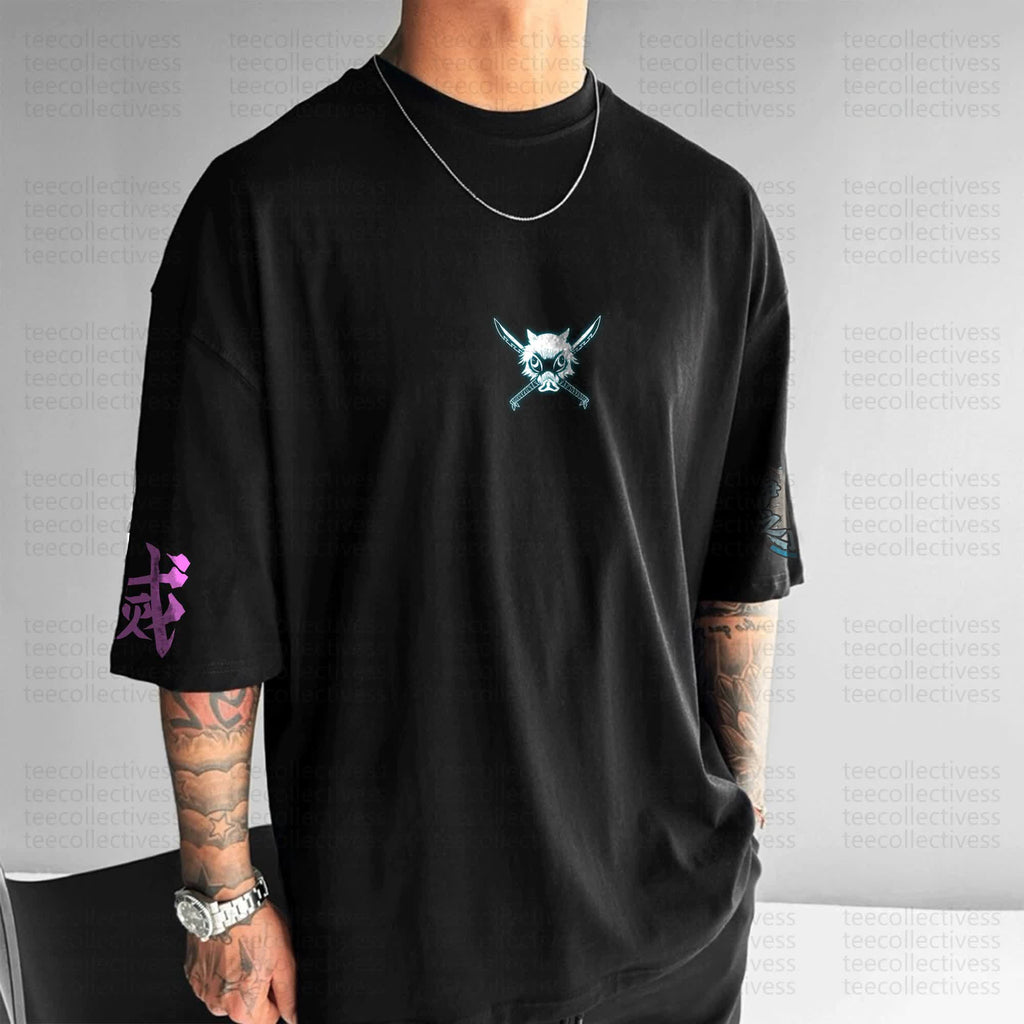 Unisex Anime Inspired Vintage T-Shirt丨KNY-Inosuke