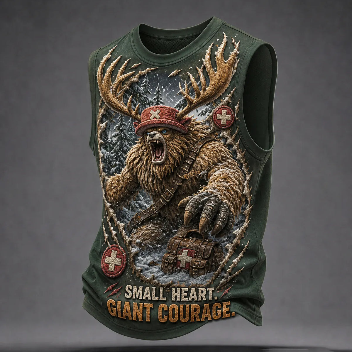 Pirate Crew Graphic Crew-Neck Tank Top
