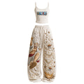 Women's Anime-Print Camisole And Pants Set