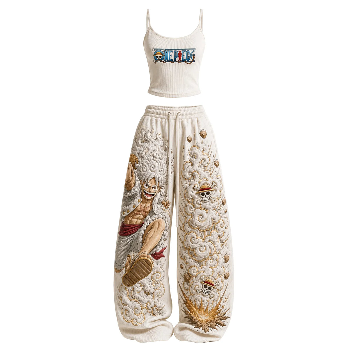 Women's Anime-Print Camisole And Pants Set