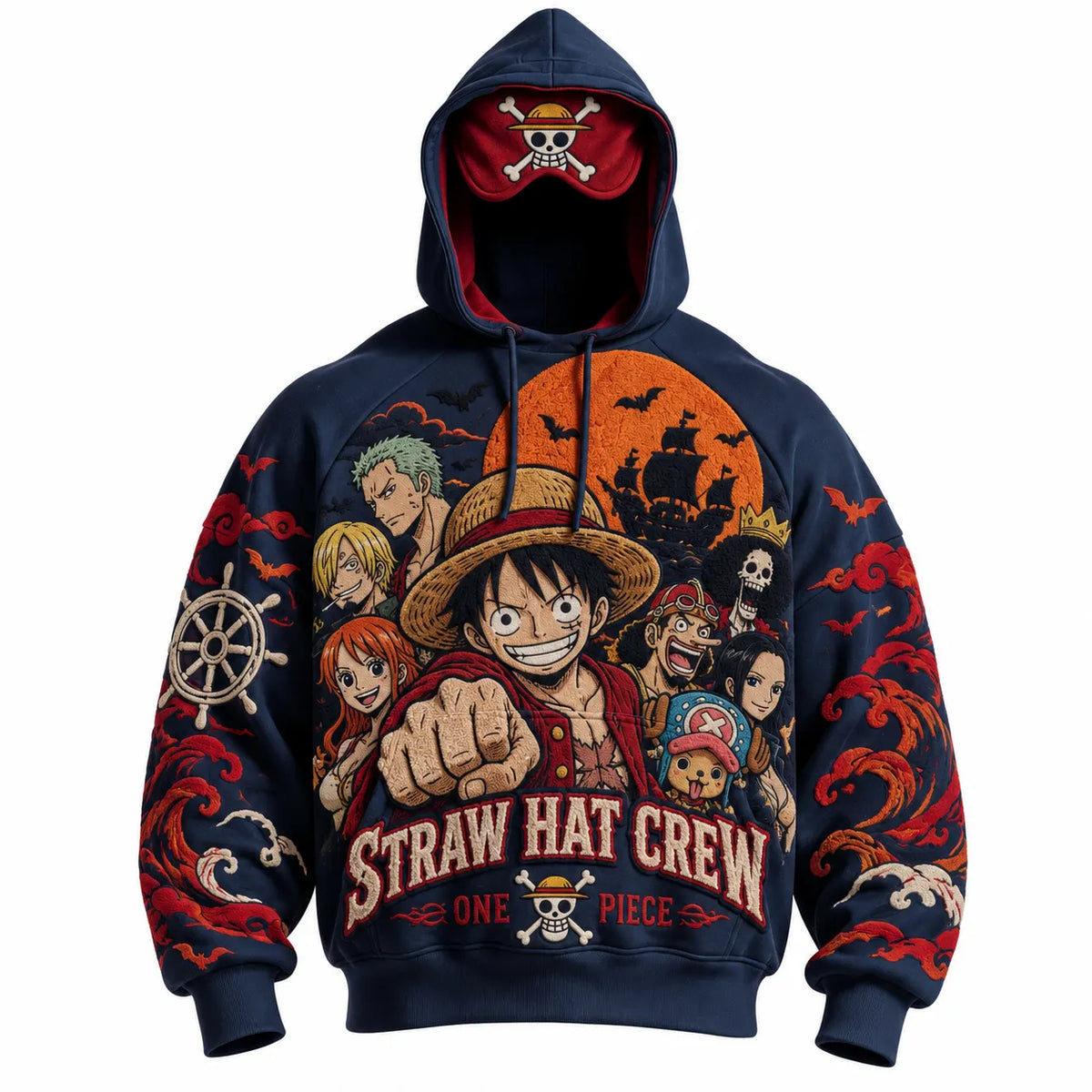 Halloween Anime-Print Hoodie