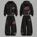 Naruto - Unisex Zip Hoodie & Wide Leg Sweatpants 2-Piece Set | Anime Graphic