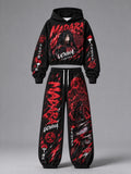 Madara Uchiha Women's Cropped Long Sleeve Hoodie & High Waist Jogger Pants Two Piece Tracksuit Set