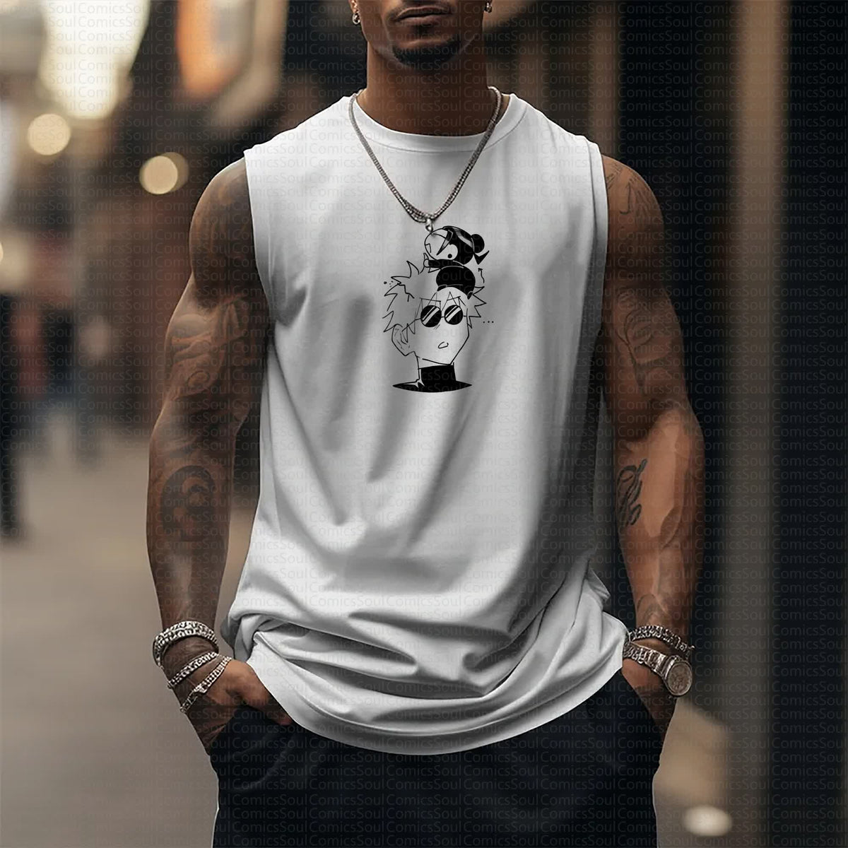 Unisex  “Comicssoul” Casual Anime  Tank Top
