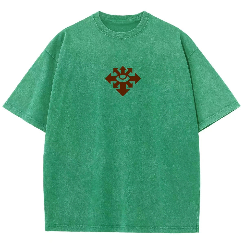 Vintage Casual Washed T-Shirt 丨WH40K